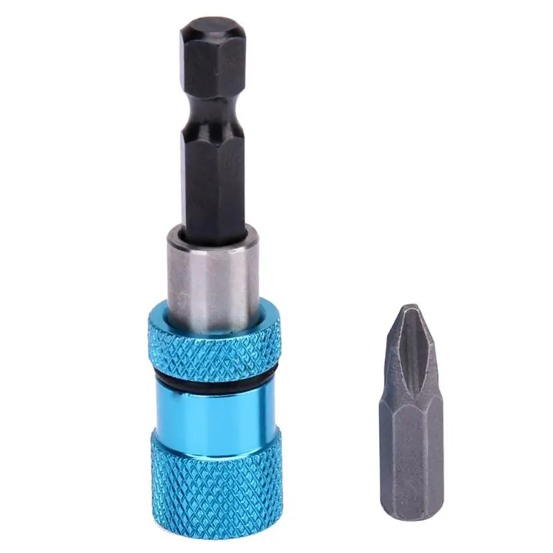 

1/4 Hex Shank Electric Drill Bit Holder PH2 Cross Bit Screwdriver 60mm Stainless Steel Magnetic Socket Screwdriver Bit Holder
