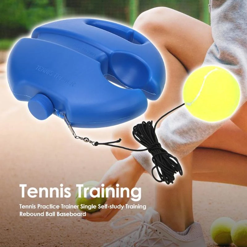 Tennis Training Tool Selfstudy Practice Rebound Ball Baseboard Exercise Trainer
