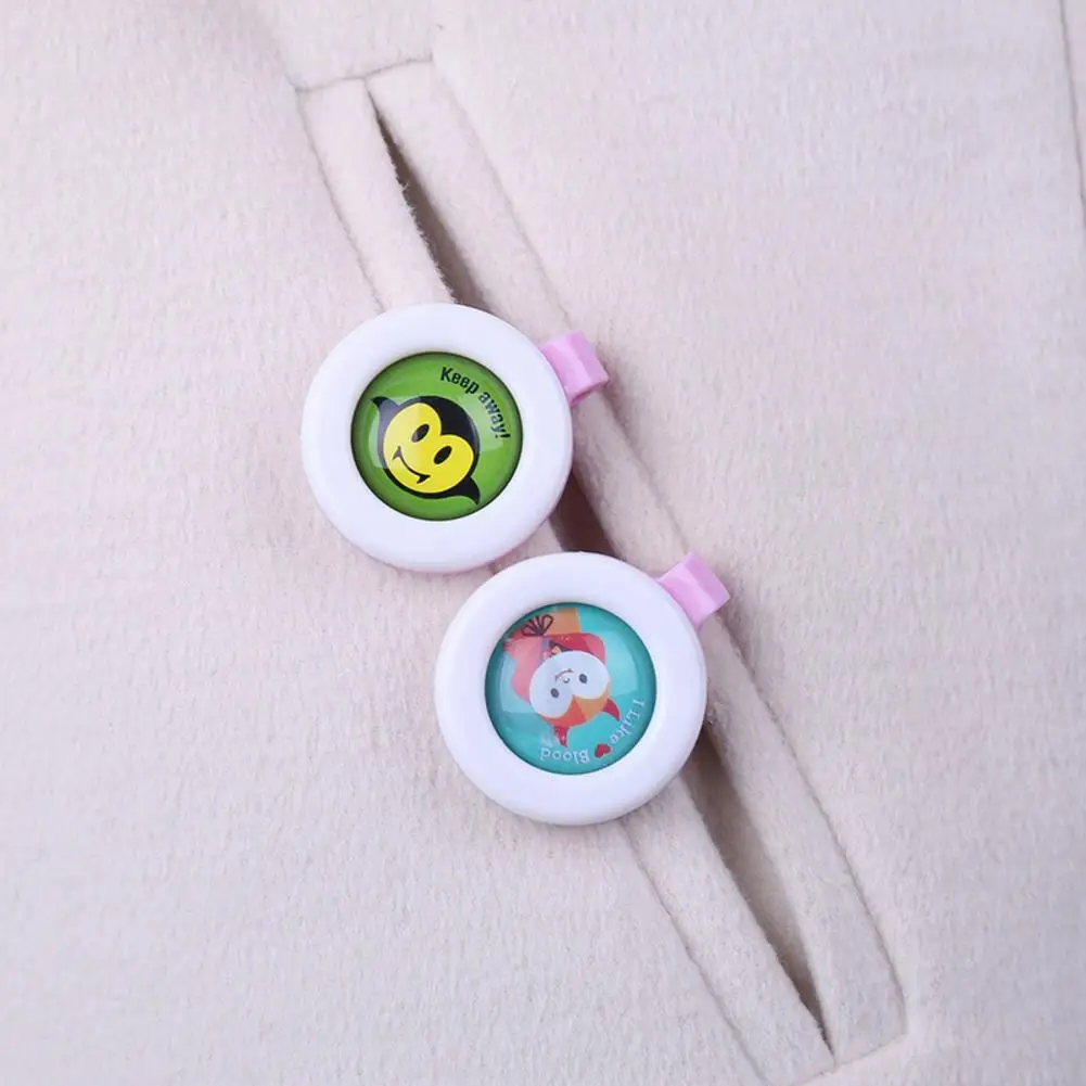 

Baby Repellent Buckle Child Pregnant Adult Anti-Mosquito Pest Bug Repellent Button Portable Cartoon Mosquito Killer Random Color