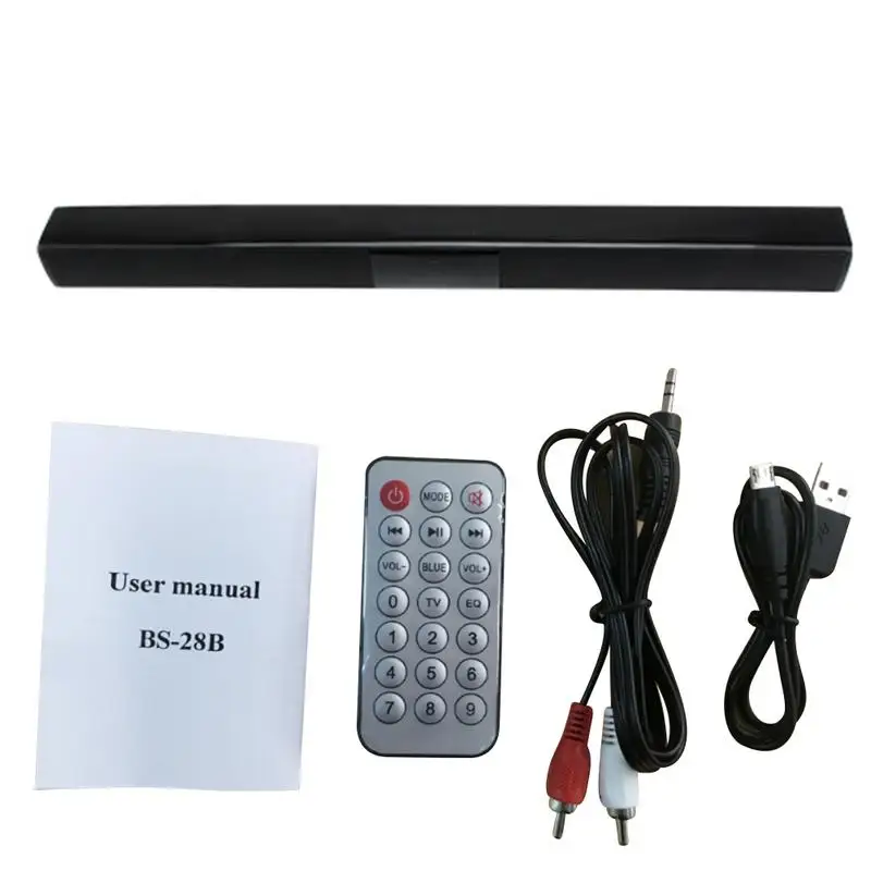 

Portable Wireless Bluetooth Speaker Surrounding Sound Stereo Sound Bar TF FM Subwoofer Speaker For Computer Laptop TV Family