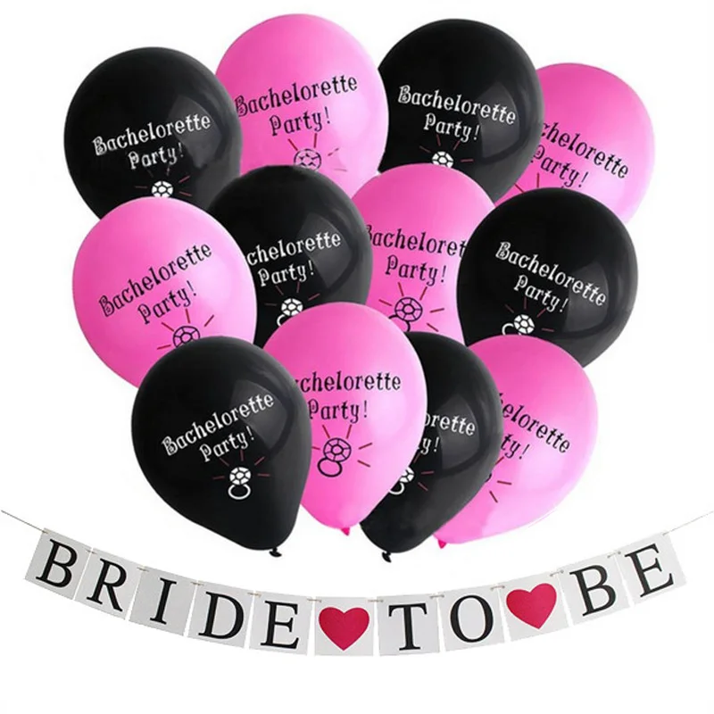 

Bride To Be Latex Balloon Banner Set Wedding Party Decoration Bachelor Party Supplies Balloon Set