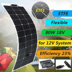 KINCO 21% эффективность 80 Вт 18 в монокристаллический гибкий ETFE панели солнечные легкий панель зарядки от солнца для 12 солнечной системы