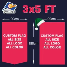 

3x5FT Custom Flags 100D Polyester 150X90cm Free Design Customize LGBT Banners All Logos and Colors and Sizes