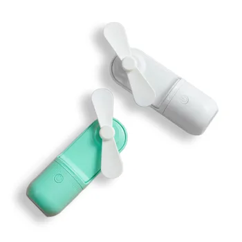 

USB Mini Hand Portable Fans Summer Smart Electric Capsule Fan KCASA Ultra-quiet USB Charging Travel Handheld Mini Folding Fan