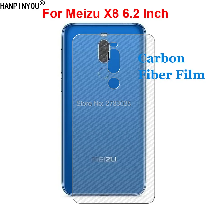 

For Meizu X8 6.2" 3D Anti-fingerprint Carbon Fiber Back Film Matte Screen Protector (Not Tempered Glass)