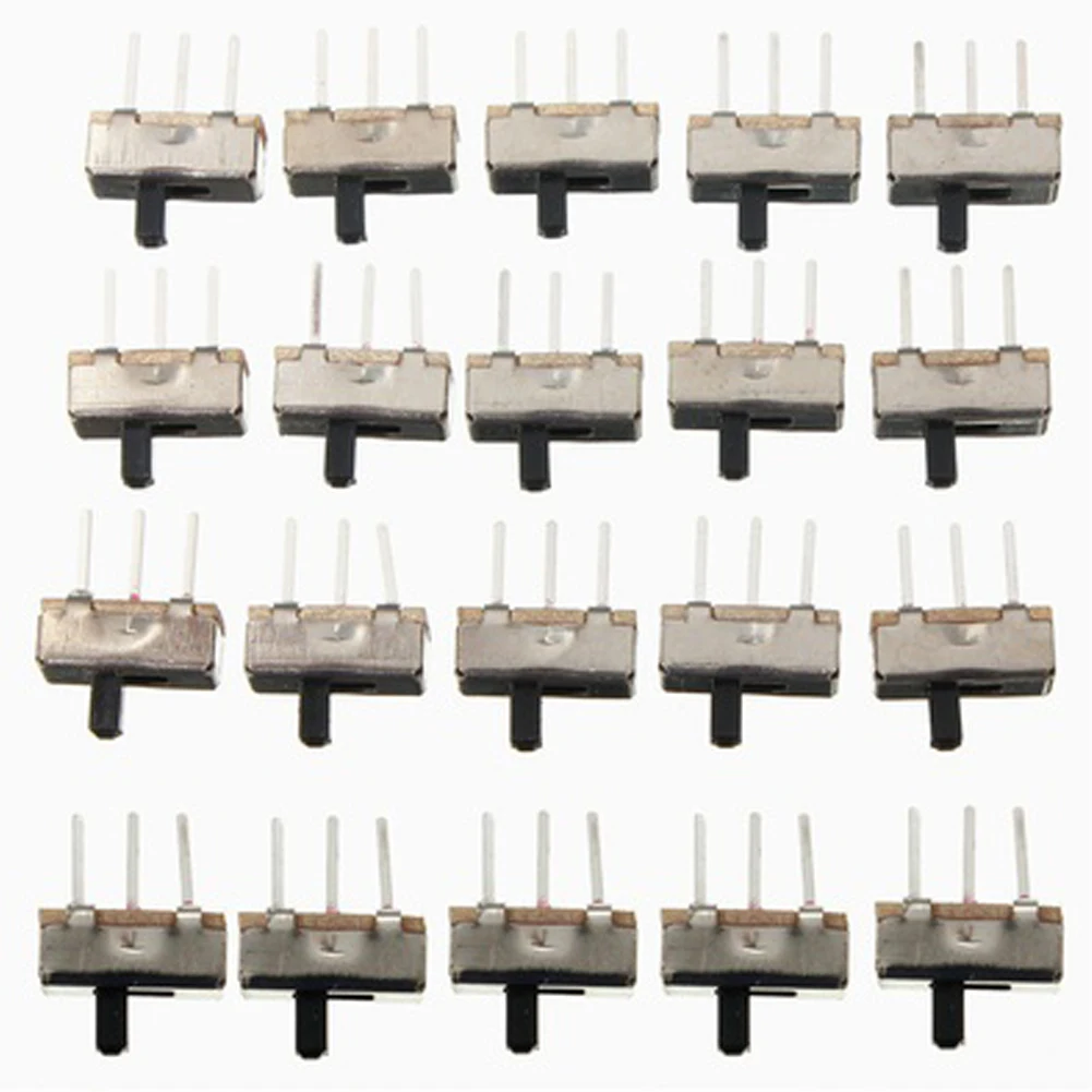 

20PCS 3 Pin SS12D00G4 2 Position SPDT 1P2T PCB Panel Mini Vertical Slide Switch