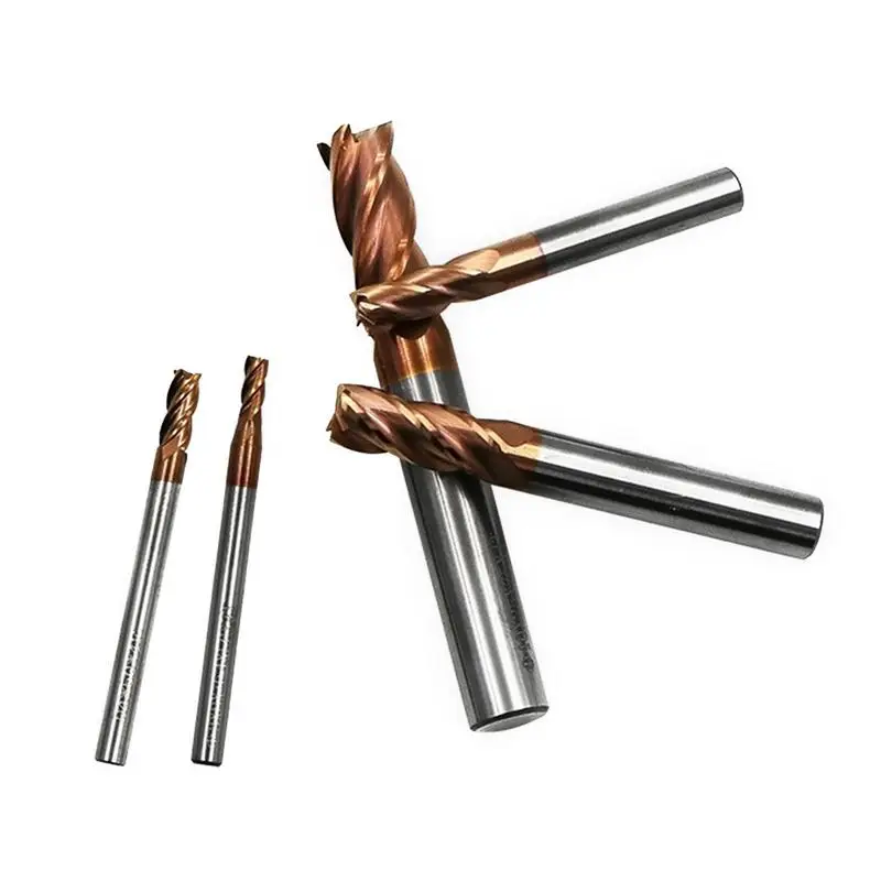 

CNC Tungsten Steel Alloy Milling Cutter HRC Straight Shank Four Blade Milling Cutter Flat Head Flat Milling Cutter Drill Bit Too