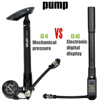 

GIYO GS41 GS411 digital electronic mountain front fork tube multi-functional high-pressure pump Bicycle repair tools 300 psi