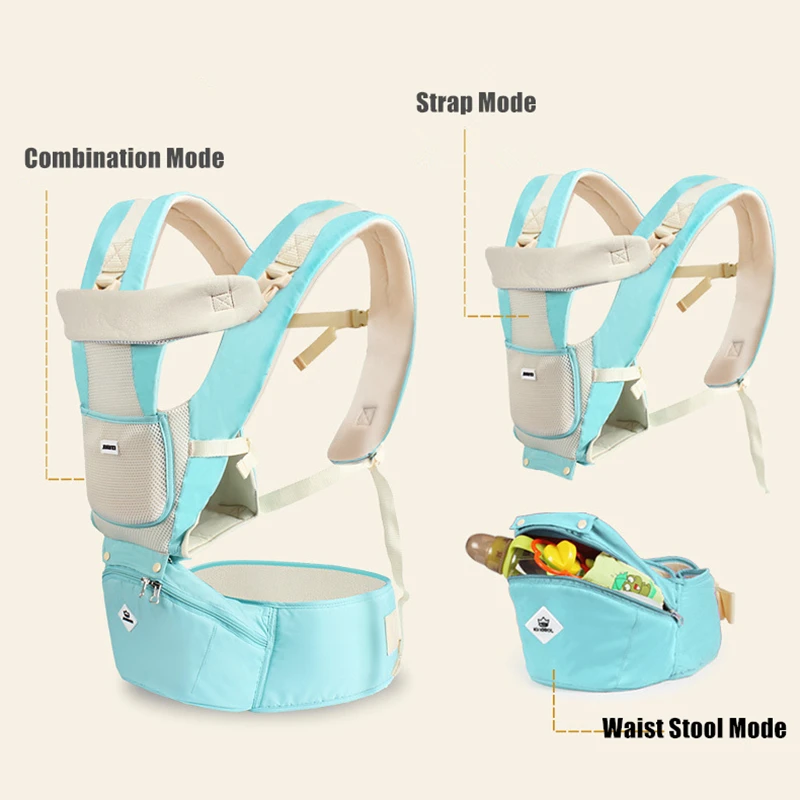 Многофункциональный Открытый кенгуру с талии стул сумка для хранения младенческий Хипсит Регулируемый обертывание 20 кг эргономичный малыш Слинг