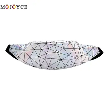 

Chic Geometric Waist Bag Women Patent Leather Crossbody Chest Belt Bags Fashion Fanny Pack