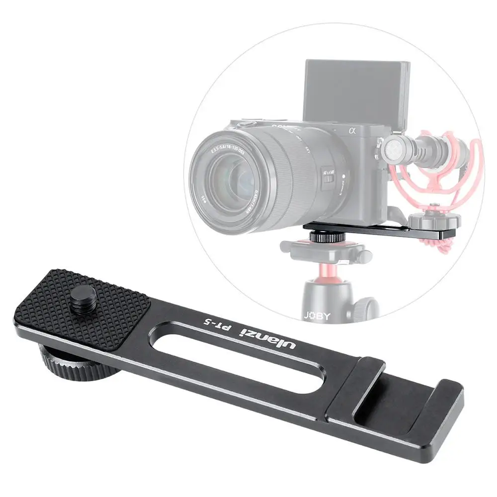 

BEESCLOVER PT-5 Vlogging Microphone Mount Tripod Adapter Bracket Stand for SONY A6400 A6500 A6300 Camera Microphone Mount r29