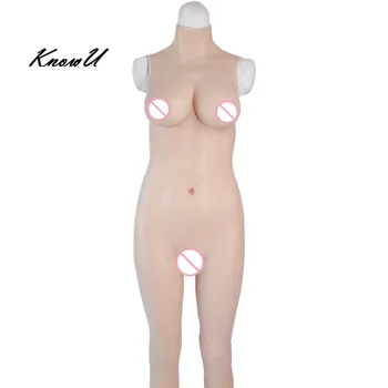

KnowU D Cup Female Silicone Bodysuit Transgender Crossdress Shemale женский силиконовый костюм traje de silicona femenino