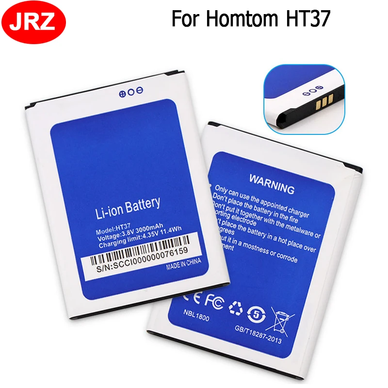 1LOT=10PCS Battery For Homtom HT37 Phone Battery 3000mAh Hight Capacity