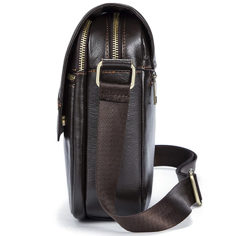 Crossbody Men'S Genuine Leather Bag Men Bag Fashion Shoulder Messenger Bag Men Small Flip Crossbody Men'S Genuine Leather Bag Men Bag Fashion Shoulder Messenger Bag Men Small Flip