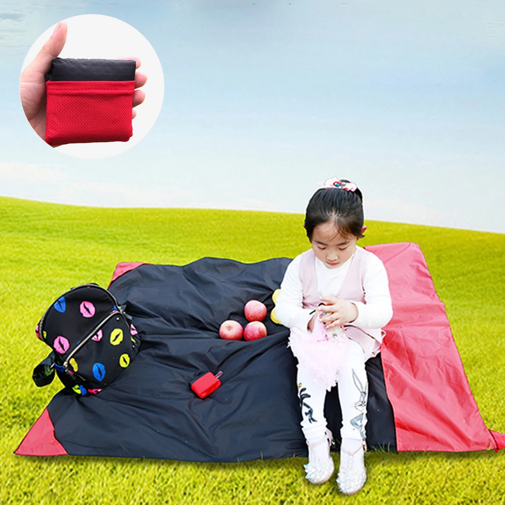 في الهواء الطلق المحمولة للطي للماء النايلون نزهة الشاطئ سادة التخييم حصيرة طوي التخييم سادة حصيرة بطانية للمشي حديقة