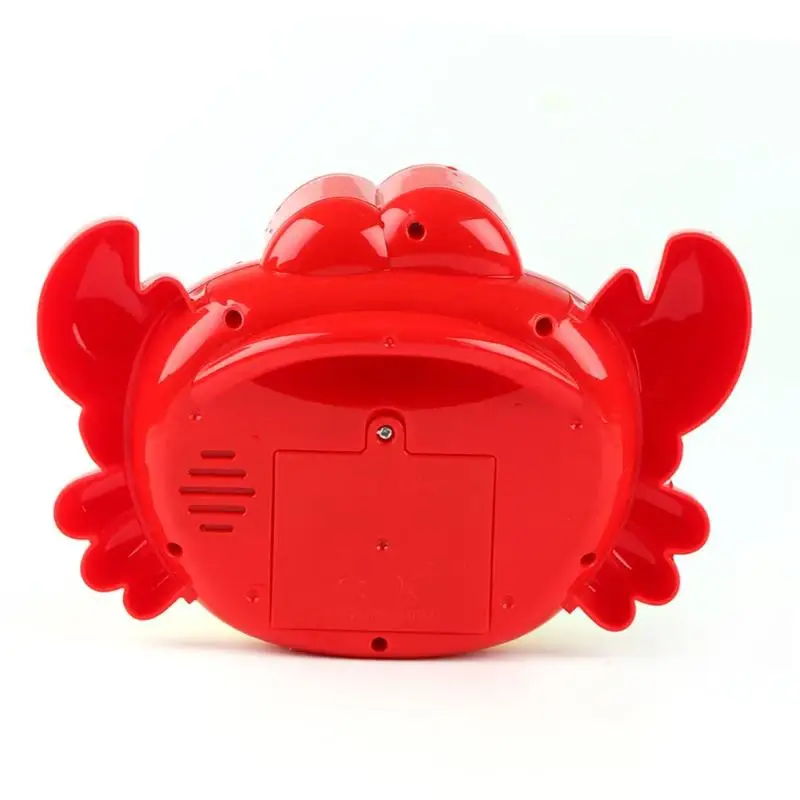 Electric Crab Bubble Machine Bathtub Bubble Maker Light Music Baby Bath Soap Machine Toys Swiming Blower Toy Water Fun For Kids