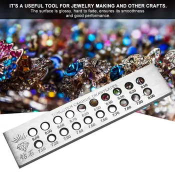 

Professional Round Holes Wire Drawing Board Metal Drawplate Jewelry Tools Decorations Jewelry Making Tool Accessory for Jewelers