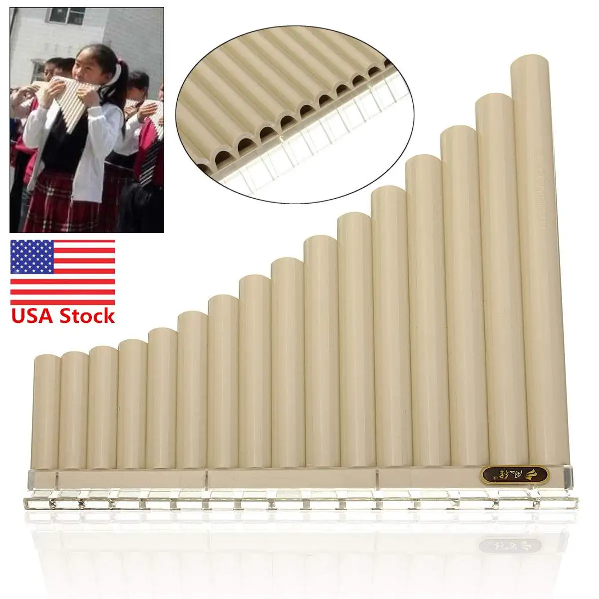 16 أنابيب عموم الناي صديقة للبيئة الراتنج C لهجة 16 أنبوب سهلة التعلم المعبرة Panpipe الموسيقية أداة للمبتدئين هدية
