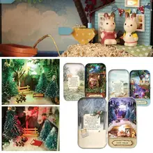 Кукольный домик ручной работы миниатюрный 3D Деревянный пазл миниатюрный кукольный домик дом с мебелью кукла для подарка на день рождения игрушки