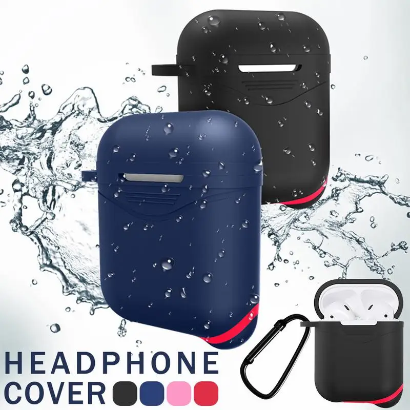 

Headphone Protective Case Bluetooth Earphone Box Silicone Case Protective Cover Skin Accessory For Apple Airpods Charging Box