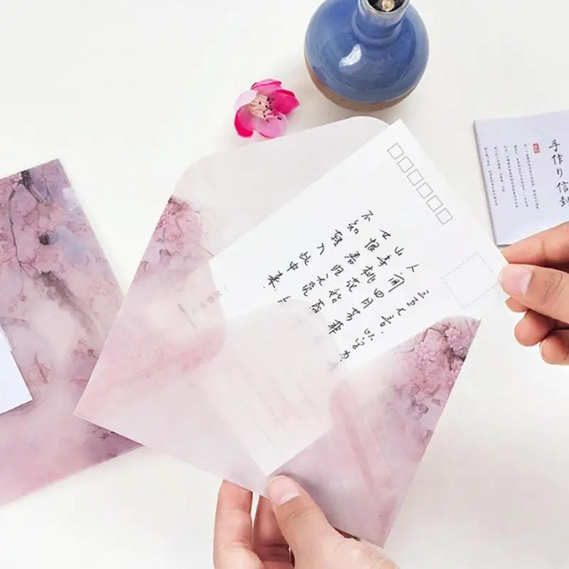 Cherry Blossom цветная бумага конверт для свадебные приглашения письма открытка упаковка канцелярские школьные принадлежности