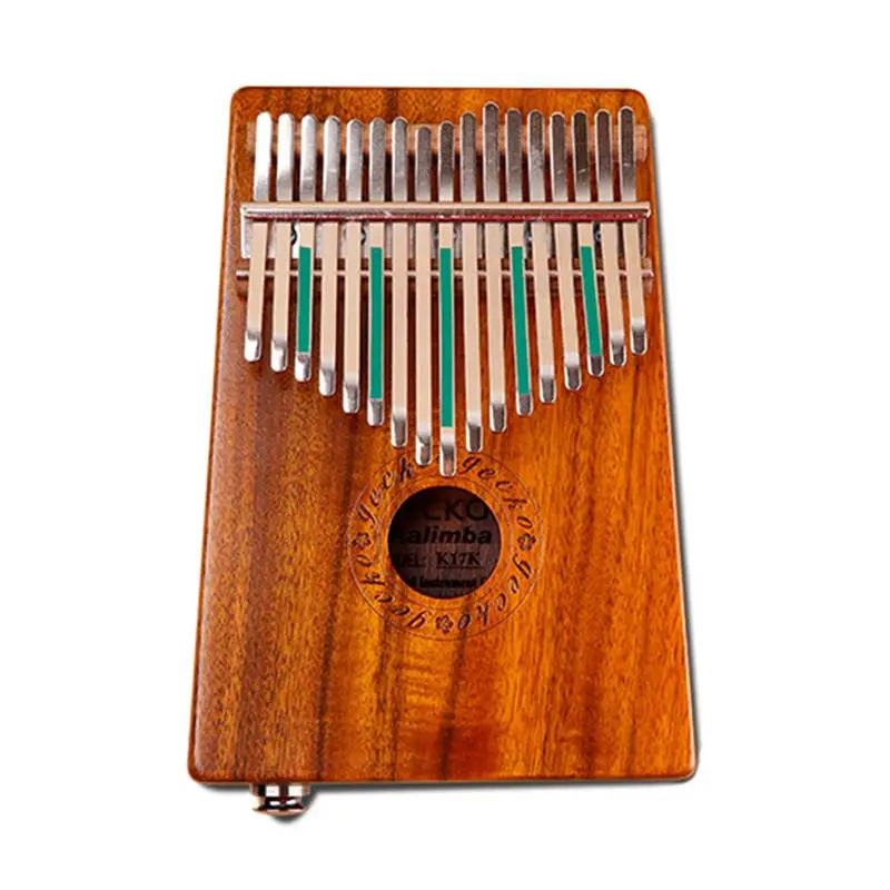 

17 Keys Thumb Piano Sound KALINBA Acacia Mangium Wood Portable Piano Finger Pouch African Musical Instrument Flexible Piano