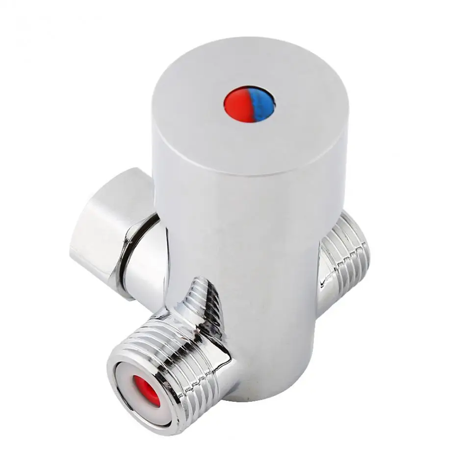 G1//2 Hot Cold Water Mixing Valve Automatic Sensor Touchless Faucet Thermostatic Mixer Temperature Control Valve