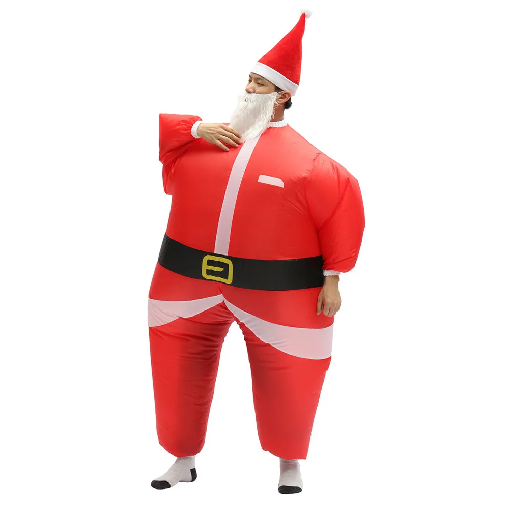 

Inflatable Toys Santa Claus Father Christmas Dress Red Costume Air Suit For Adult Inflatable Carnival Party Dress Toys
