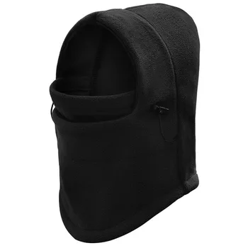 

Thermal Fleece Balaclava Hat Hooded Neck Warmer Winter Sports Face Mask for Men Bike Helmet Beanies Masked cap
