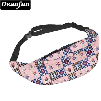 

Deanfun Waterproof Square Llama Pink Woman Fanny Packs Alpaca Waist Pack Phone Bag Bum Bags Waist Pouch Gift YB-72
