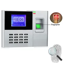 Биометрический отпечаток пальца машина для регистрации паролей работник проверка-в рекордер 2,8 дюймов TFT lcd экран DC 5V Время посещаемости