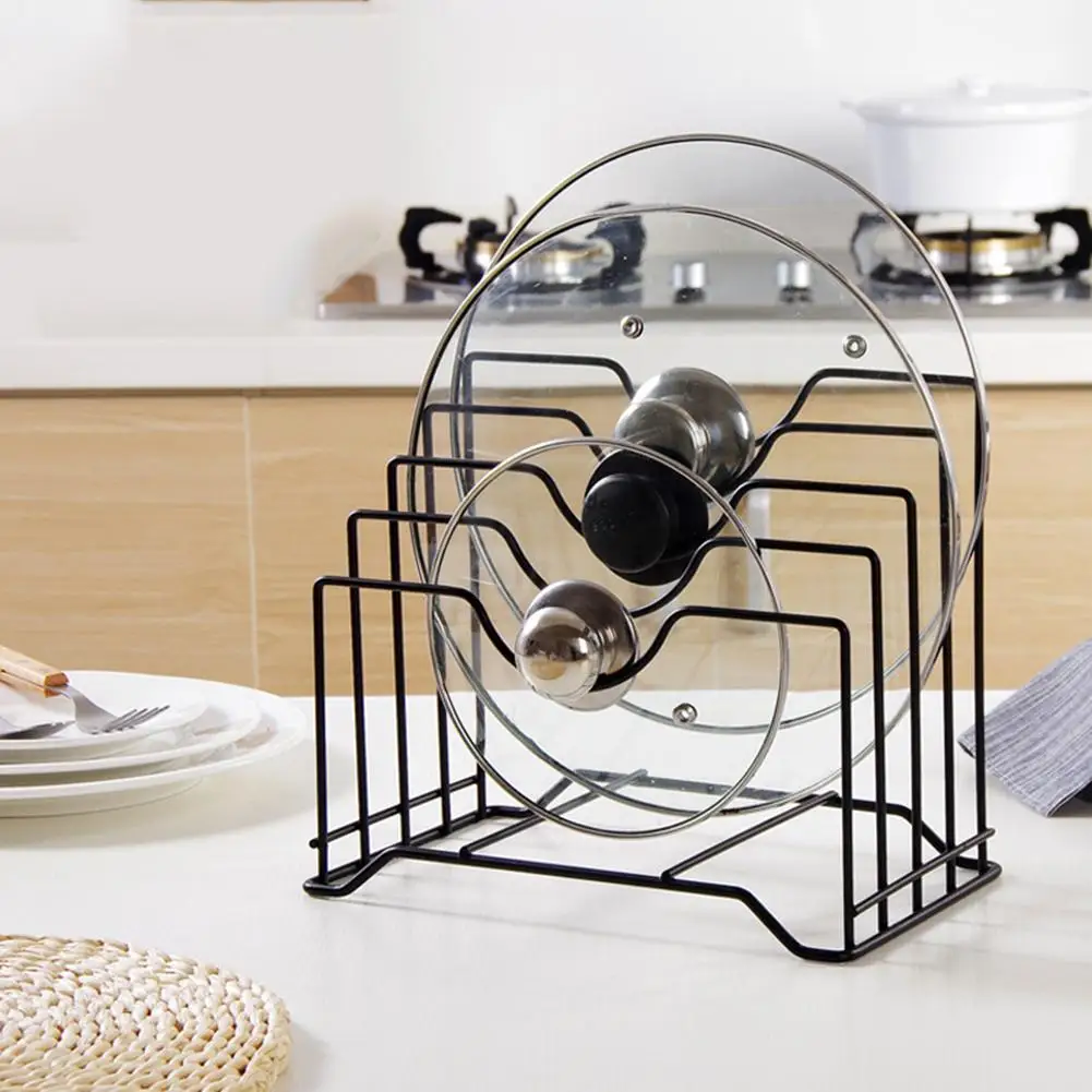 

Metal Multi-function Bowl Shelf Pot Cover Frame Chopping Board Knife Board Kitchen Storage Racks Organizer Kitchen Utensils