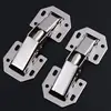 10pcs/set  3in Bridge Shaped Spring Frog Cabinet Closet Door Hinges No Drilling Hole Furniture Hardware Kitchen Cabinet Support ► Photo 3/6