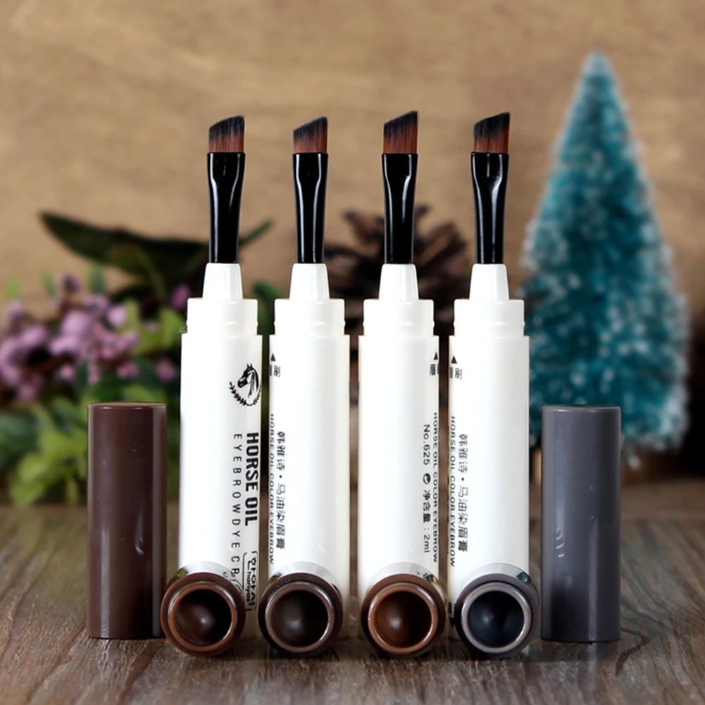 

Eyebrow Pencil Pen Makeup Fine Eyebrow Pomade Gel Enhancer Waterproof Make Up Cosmetic Natural Eyebrow Gel With Brush