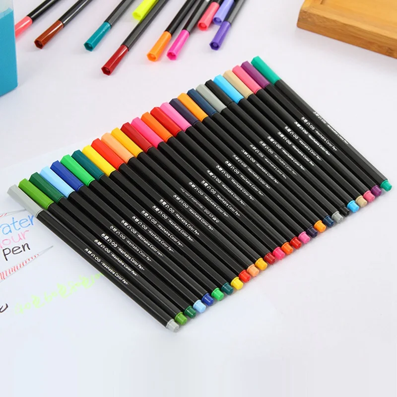 

40 colors Premium Painting Pen Watercolor Markers Pen Effect Best For Coloring Books Manga Comic Calligraphy