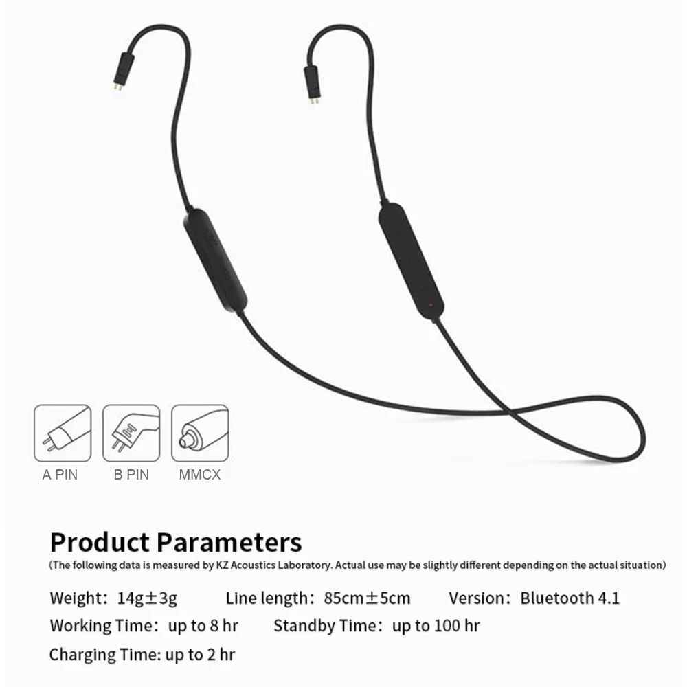 

Stereo KZ Bluetooth Module 4.2 Bluetooth Headset Upgrade Line High Fidelity Lightweight Hanging Ear Wire Support APTX KZ ZSN