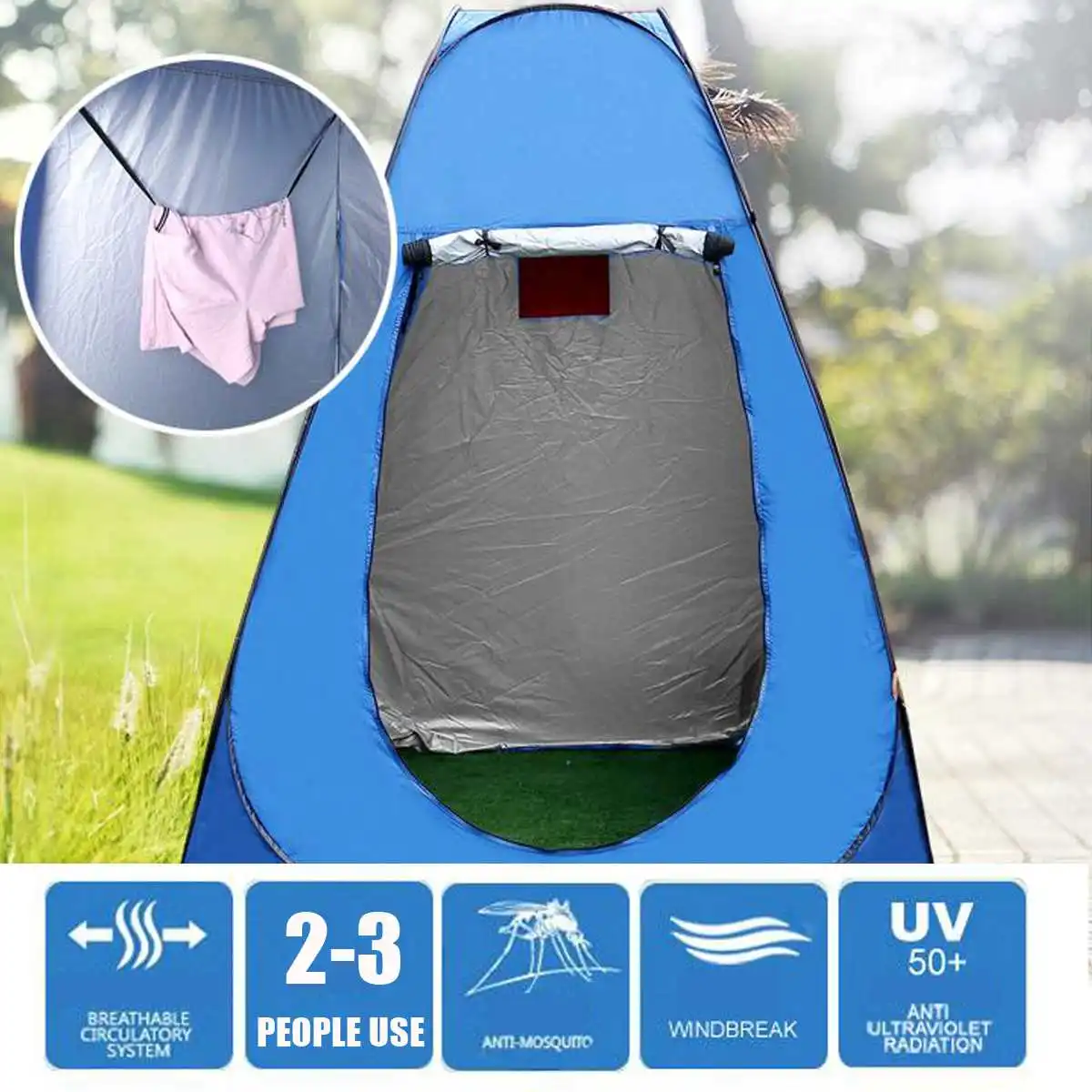 Automatic Toilet Shower Tents The Park Foldable Tent Camping Outdoors Tents 150*150*190cm Instant Changing Room