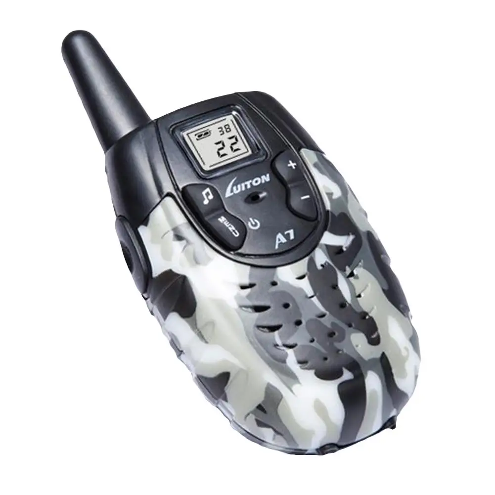 

2Pcs Kids 22 Channels Mini Handy Radio Camouflage Wireless Walkie Talkie Toys