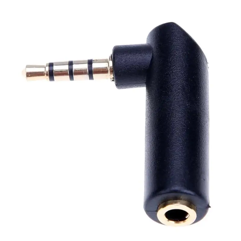 

90 Degree 3.5mm Audio Stereo Male to Female Plug Adapter L Shape AUX Headphone Jack Adapter Converter Earphone Accessories