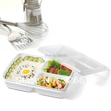 Коробка из полипропилена для еды microwavable Ланч-бокс пластиковая коробка СВЧ-бокс