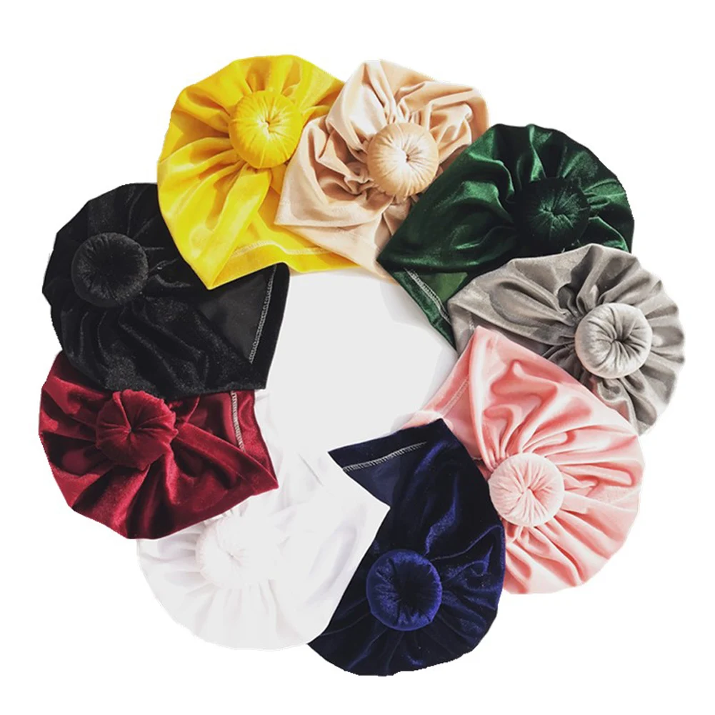

Kids Girls Baby Toddler Turban Knotted Bow Hat Cap Headband Hair Band Headwear