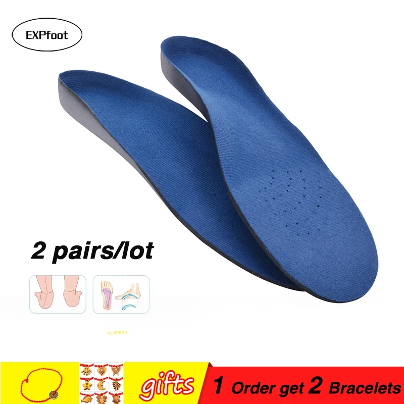 2 Pair of Memory Foam Shoe Insoles Sports Foot Feet Orthopedic Unisex Comfort by SmartHome