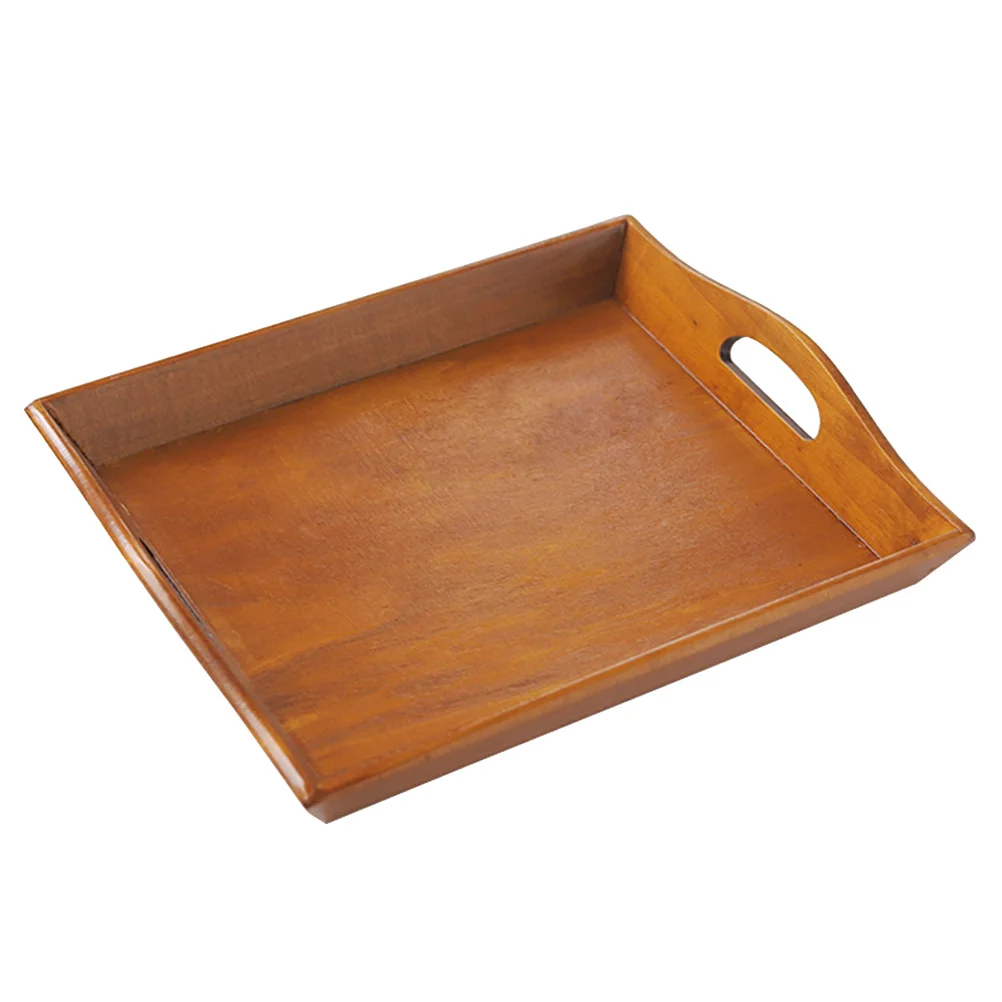 Multifunction Wooden Tray Rectangular Decorative Teaboard Serving Trays