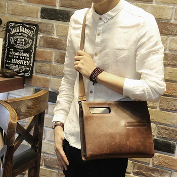 2019 New Fashion Crazy Horse Pu Leather Men Bags Small Shoulder Bag Men Messenger Business Crossbody Leisure iPad Handbag Brown
2019 New Fashion Crazy Horse Pu Leather Men Bags Small Shoulder Bag Men Messenger Business Crossbody Leisure iPad Handbag Brown