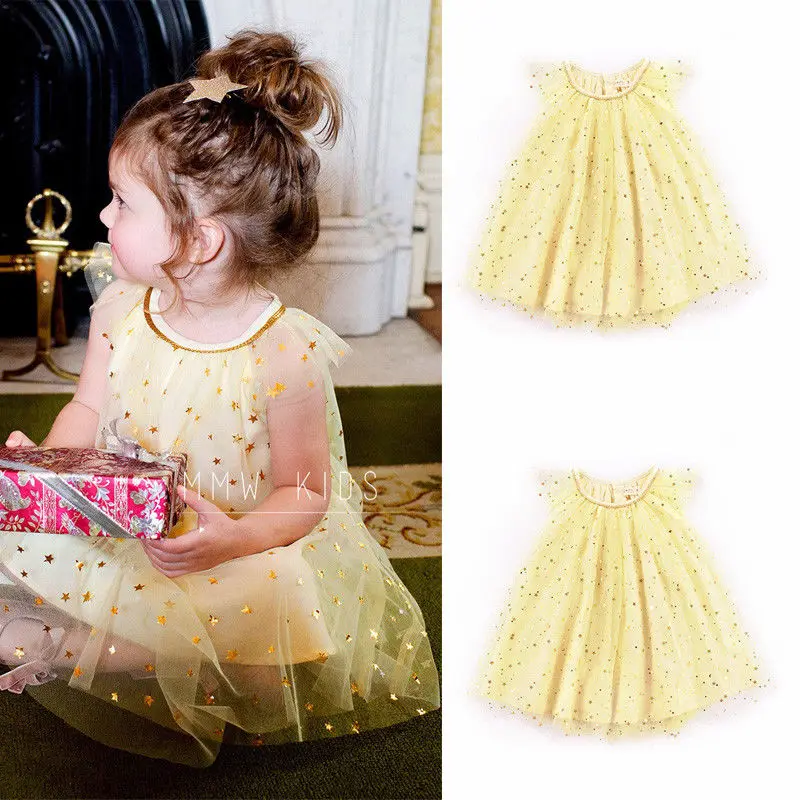 

Pudcoco 2018 Cute Kid Girl Toddler Baby Princess Dress Pageant Wedding Party Tulle Tutu 1-6Y