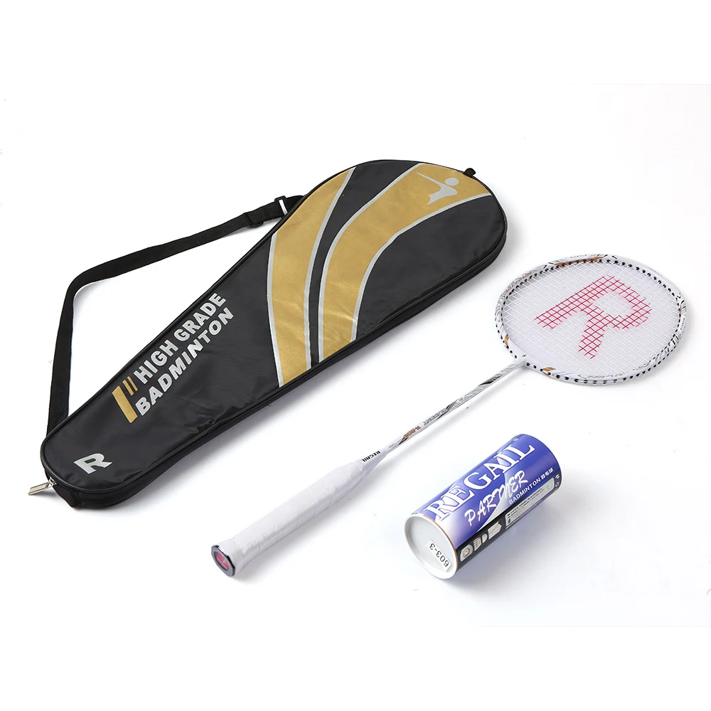 Badminton Racket Set Ultralight Carbon Fiber Baminton Racquet and Tube