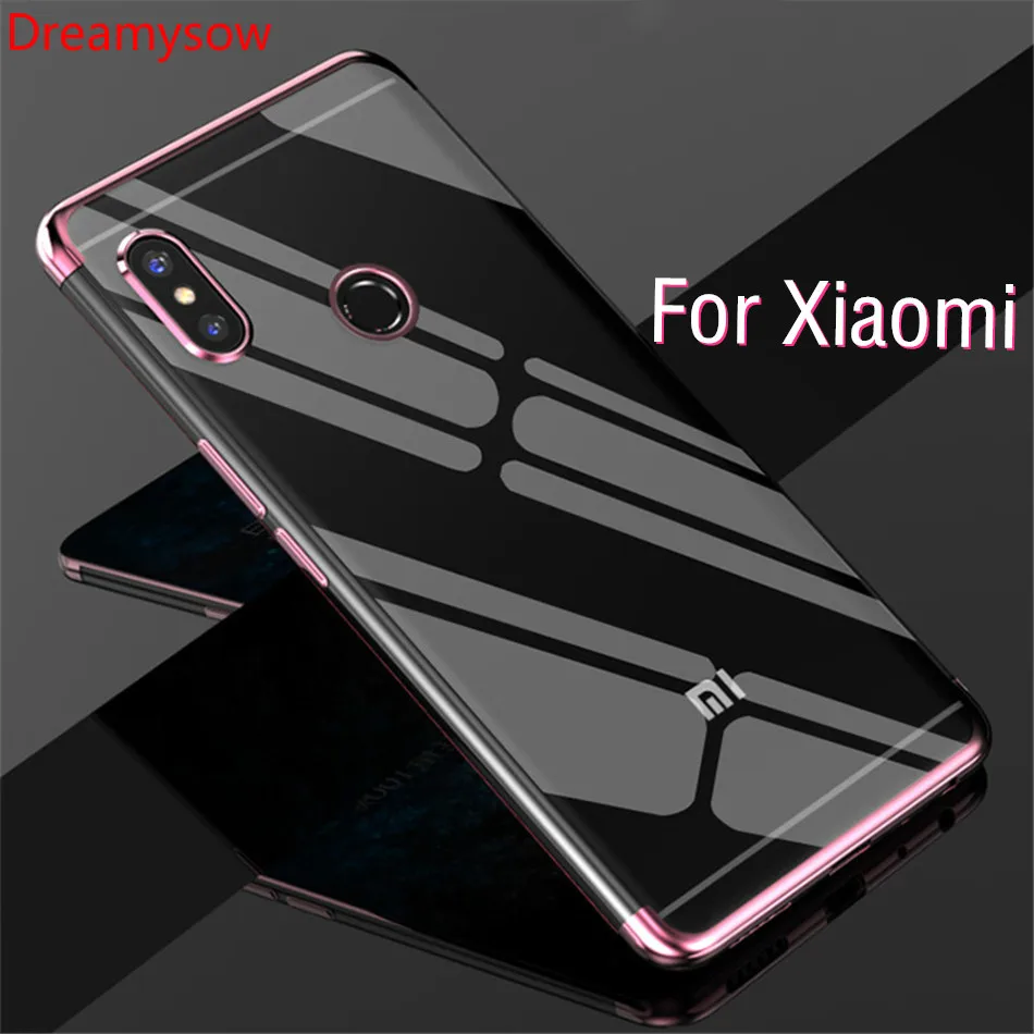 

Plating Silicone TPU Phone Case for Redmi Note 7 Redmi 6 5 6A 5A pro Luxury Soft Shell For Xiaomi Mi8 Lite 8 SE Mi Pocophone F1