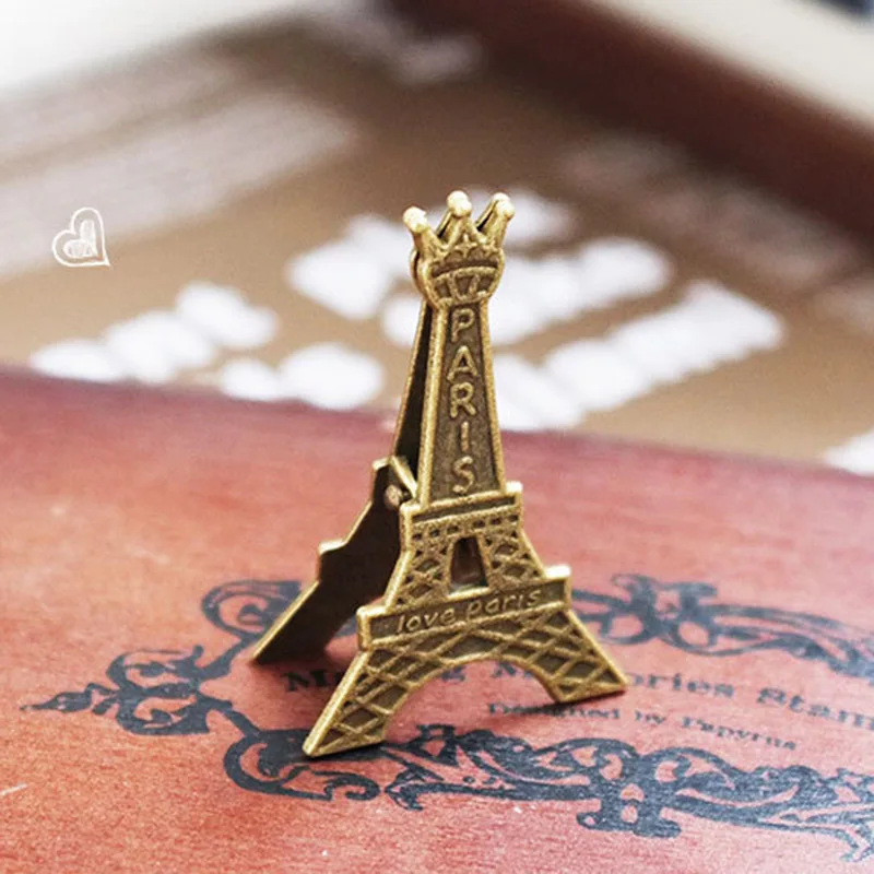 1 шт. милые клипсы Effiel Tower Париж металлические зажимы для бумаги украшения