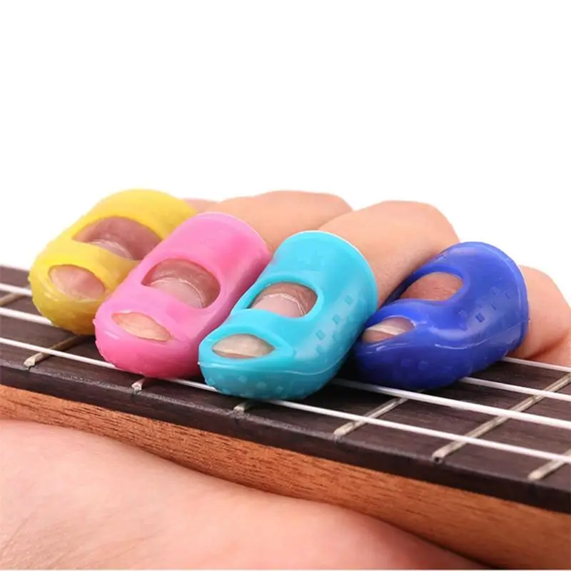 Силиконовый наперсток для пальцев, силиконовая струна для гитары, защита от пальцев, баллада, аксессуары для гитары