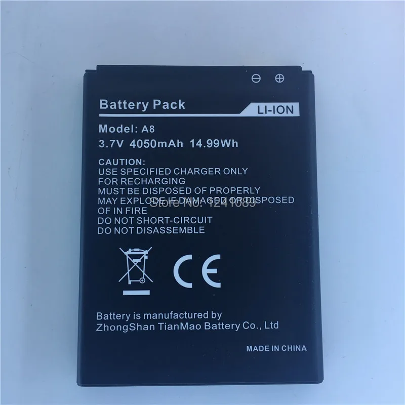 Mobile phone battery AGM A8 battery 4050mAh High-quality Three mobile phone accessories Long standby time